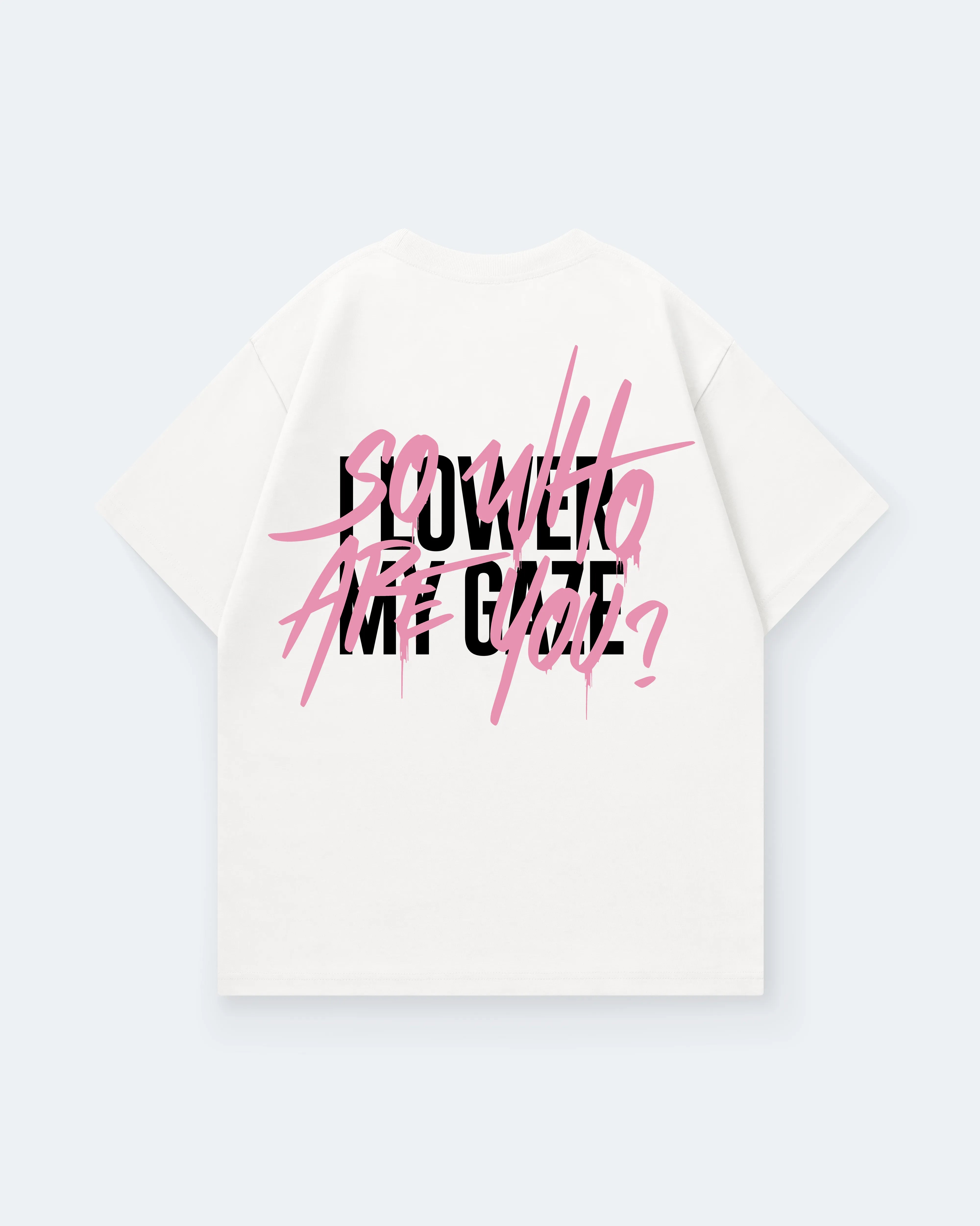 I LOWER MY GAZE SO WHO ARE YOU